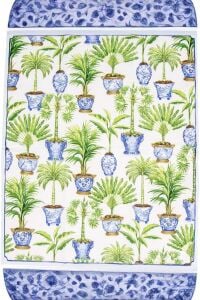 Potted Palms White Napkin Luncheon