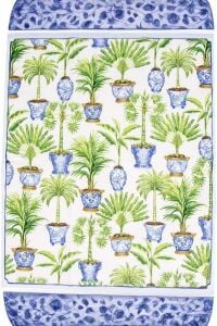 Potted Palms White Napkin Luncheon