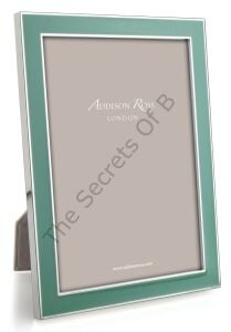 Ördek Yumurtası Yeşili Emaye Silver Fotoğraf Çerçevesi 13 × 18 cm