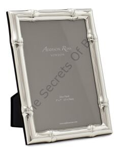 Silver Geniş Bambu Desenli Fotoğraf Çerçevesi 13 × 18 cm