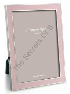 Açık Pembe Emaye ve Silver Fotoğraf Çerçevesi 13 × 18 cm