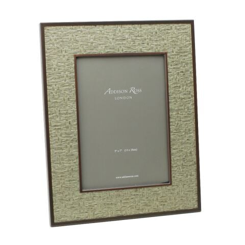 5x7 Faux Moss Rattan Frame