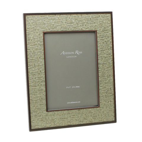 5x7 Faux Moss Rattan Frame