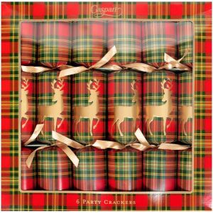 Reindeer Tartan Kutlama Krakeri 6 Kutlama Krakeri