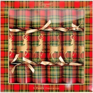 Reindeer Tartan Kutlama Krakeri 6 Kutlama Krakeri