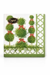 Citrus Topiaries Beyaz Kokteyl Peçetesi