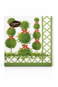 Citrus Topiaries Beyaz Kokteyl Peçetesi