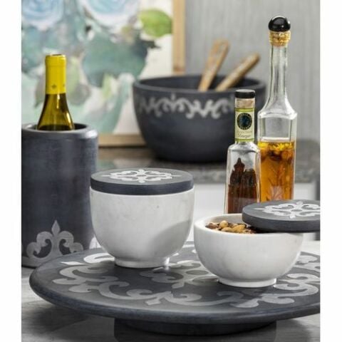 Wood/Inlay Lazy Susan