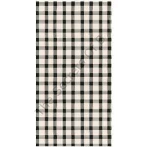 Siyah Painted Check Misafir Peçetesi 16li Paket