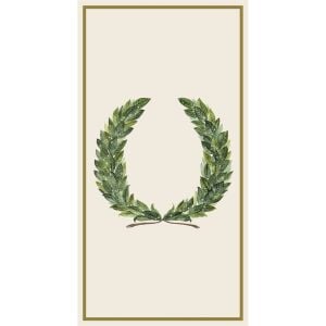 Laurel Wreath Guest Napkin - pack of 16