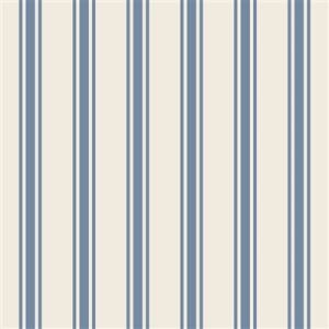 Cornflower Blue Linen Stripe Cocktail Napkin - Pack of 20