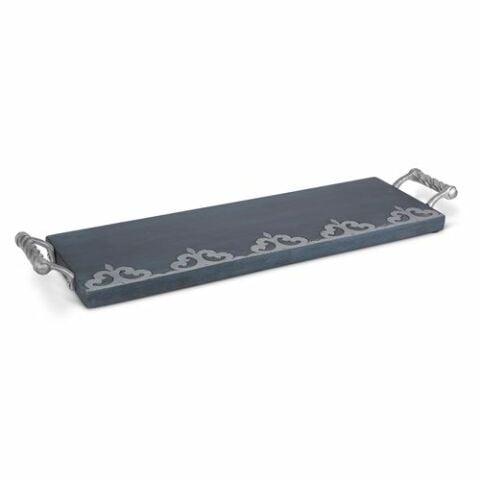 BW wood/mtl inlay Charcuterie