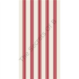 Kırmızı Linen Stripe Misafir Peçetesi 16li Paket