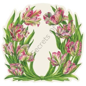 Kalıp Kesim Parrot Tulip Kağıt Amerikan Servis 12li Paket