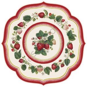 Kalıp Kesim Strawberry China Kağıt Amerikan Servis 12li Paket