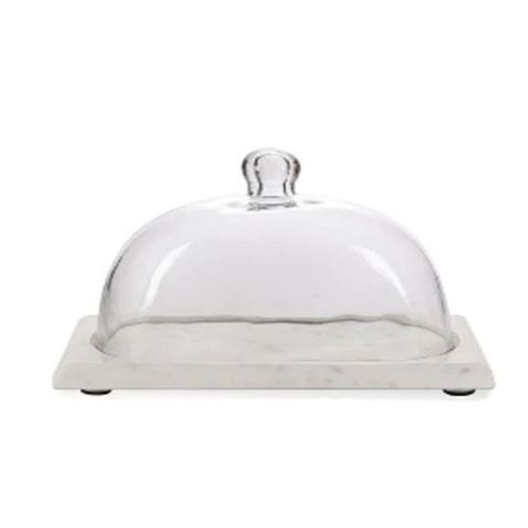 Marble Server with Glass Dome