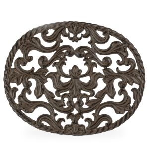 Acanthus Metal Trivet - Oval