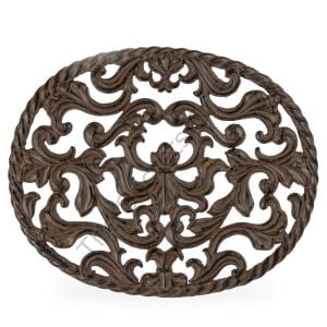 Acanthus Metal Trivet Oval