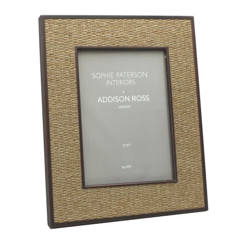 5x7 Faux Wheat Rattan Frame