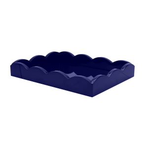 11x8 Scalloped Tray Navy
