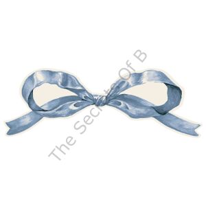 Heirloom Mavi Bow Masa Dekoru 12li Paket