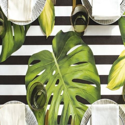 Die Cut Monstera Leaf Placemat - 12 Sheets
