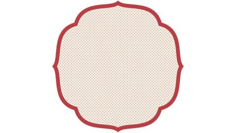 Die Cut Red Swiss Dot Placemat - 12 Sheets