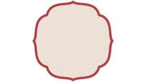 Die Cut Red Swiss Dot Placemat - 12 Sheets