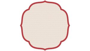 Die Cut Red Swiss Dot Placemat - 12 Sheets