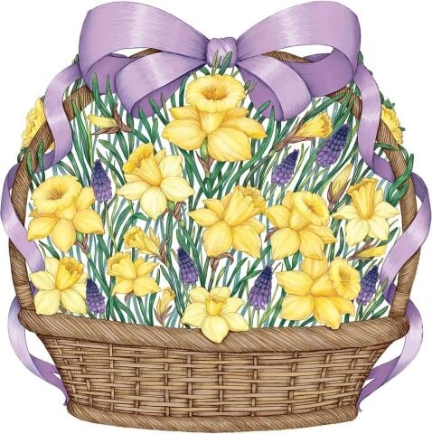Die Cut Daffodil Basket Placemat - Pack of 12