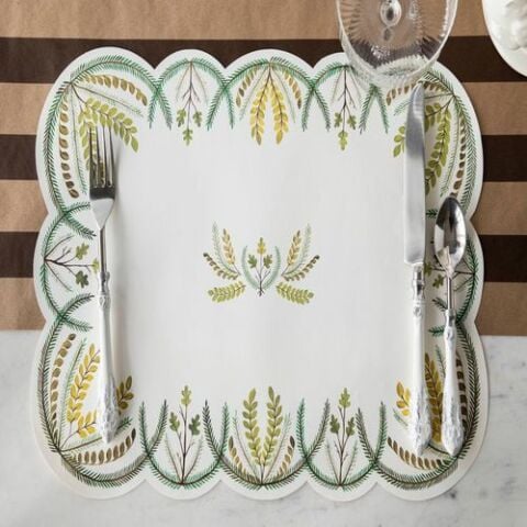 Scalloped Seedling Placemat - 12 sheets