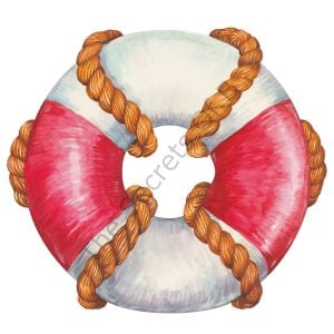 Kalıp Kesim Life Preserver Kağıt Amerikan Servis 12li Paket