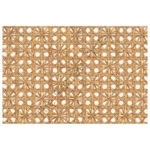 Rattan Weave Kağıt Amerikan Servis Pad of 24