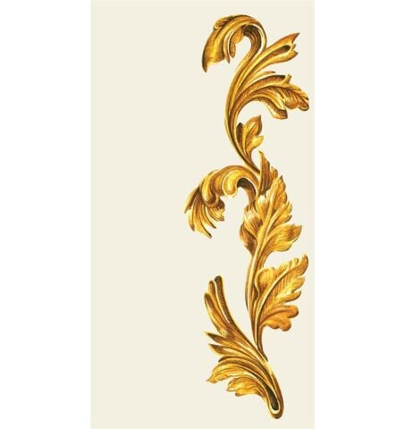 Gold Flora Guest Napkin - Pack of 16