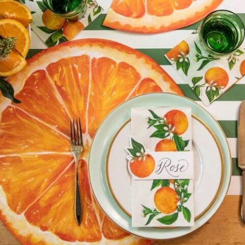 Orange Orchard Cocktail Napkin - pack of 20