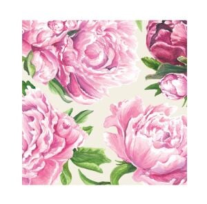 Peony Cocktail Napkin - pack of 20