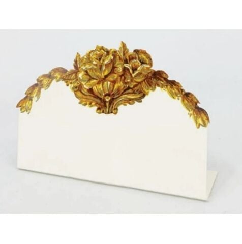 Gold Flora Place Card - set of 12