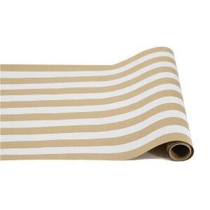 Kraft White Classic Stripe Runner - 20'' x 25'