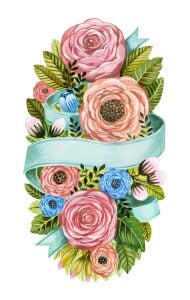 Spring Floral Masa Dekoru 12li Paket