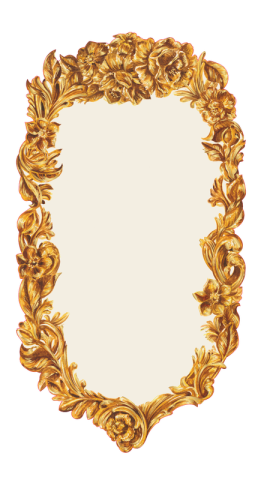 Gold Flora Table Accent - set of 12