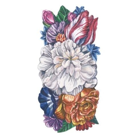 Dutch Floral Table Accent - set of 12