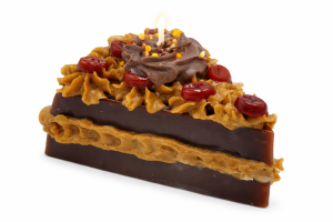WAX CANDLES TORTA FETTE  CAFFE