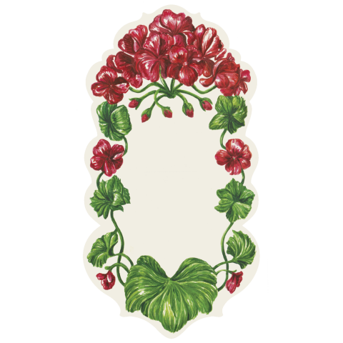 Geranium Table Accent - set of 12