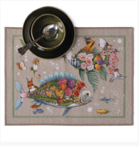 PESCIFLORA SET 2 PLACEMATS