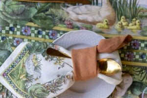 BUNNY GARDEN SET 4 NAPKINS