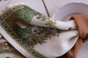 BUNNY GARDEN SET 4 NAPKINS