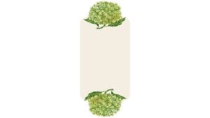 Hydrangea Masa Kartı