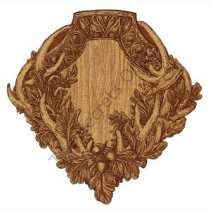 Kalıp Kesim Oak ve Antler Crest Kağıt Amerikan Servis 12li Paket