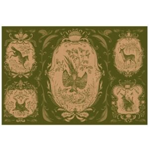 Moss Fable Toile Placemat - Pad of 24 Seets