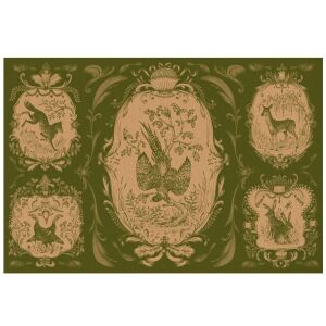 Moss Fable Toile Placemat - Pad of 18 Seets